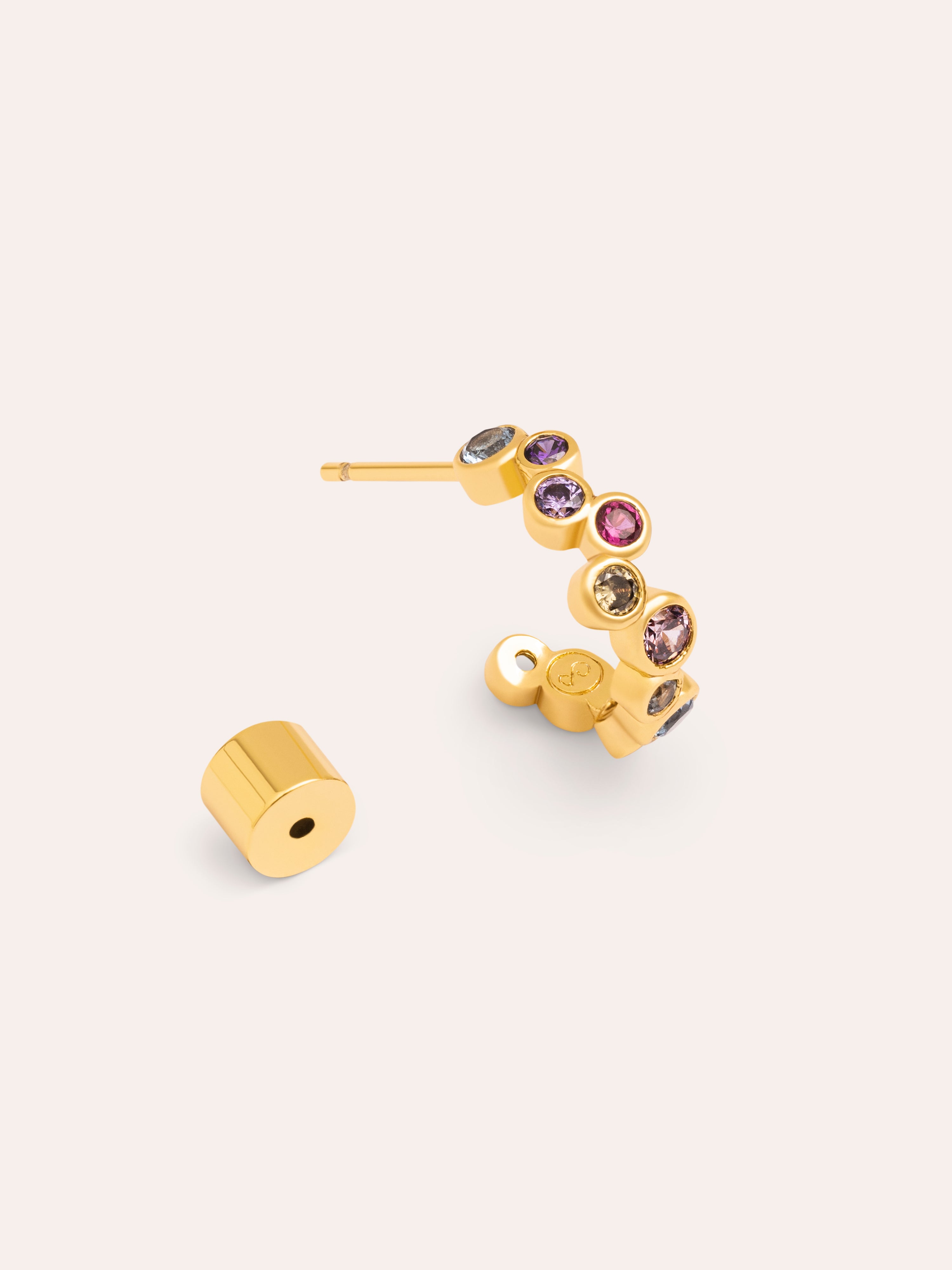 XS Bubbles Gold Single Earring