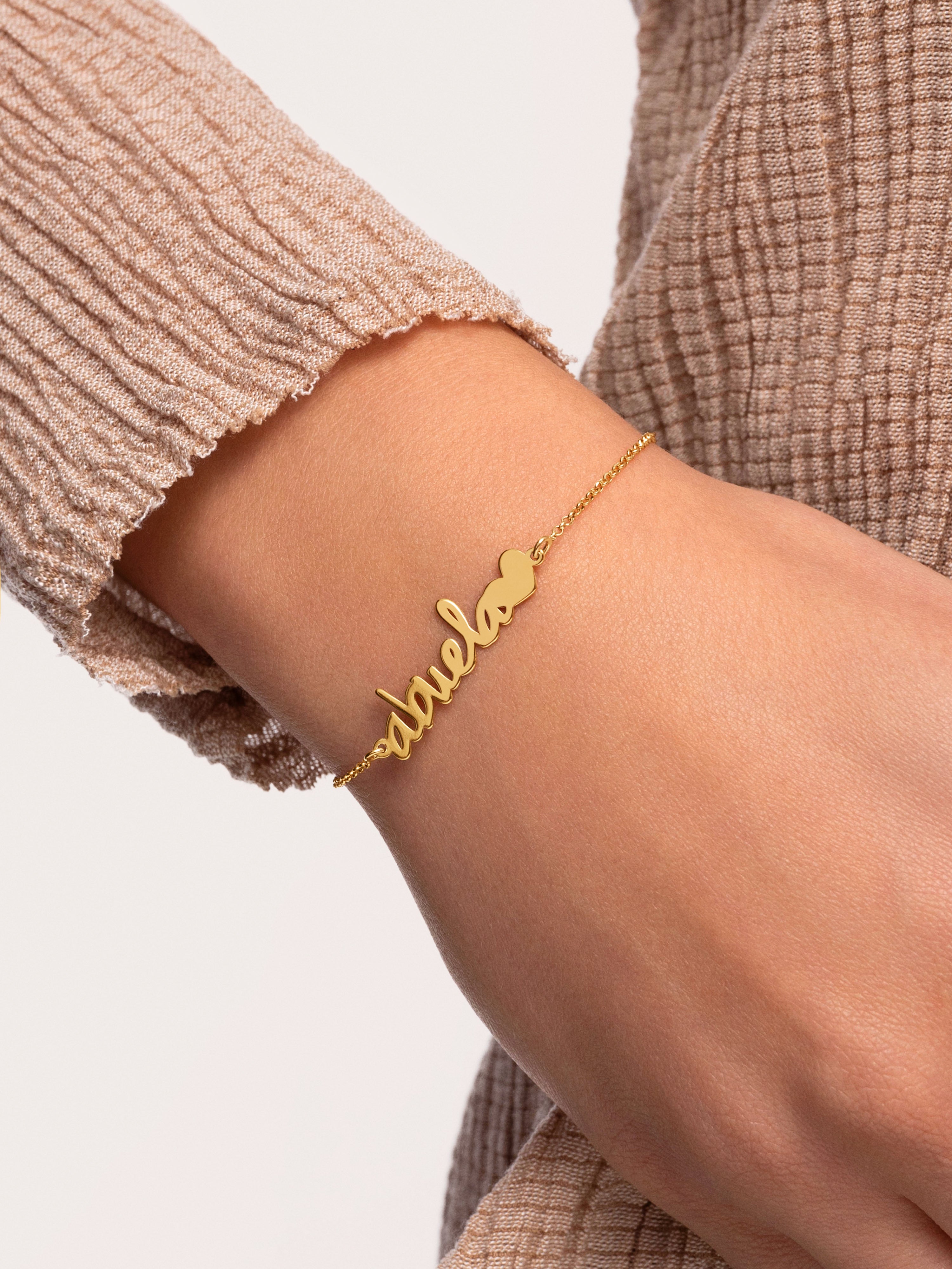 Grandma Heart Gold Bracelet