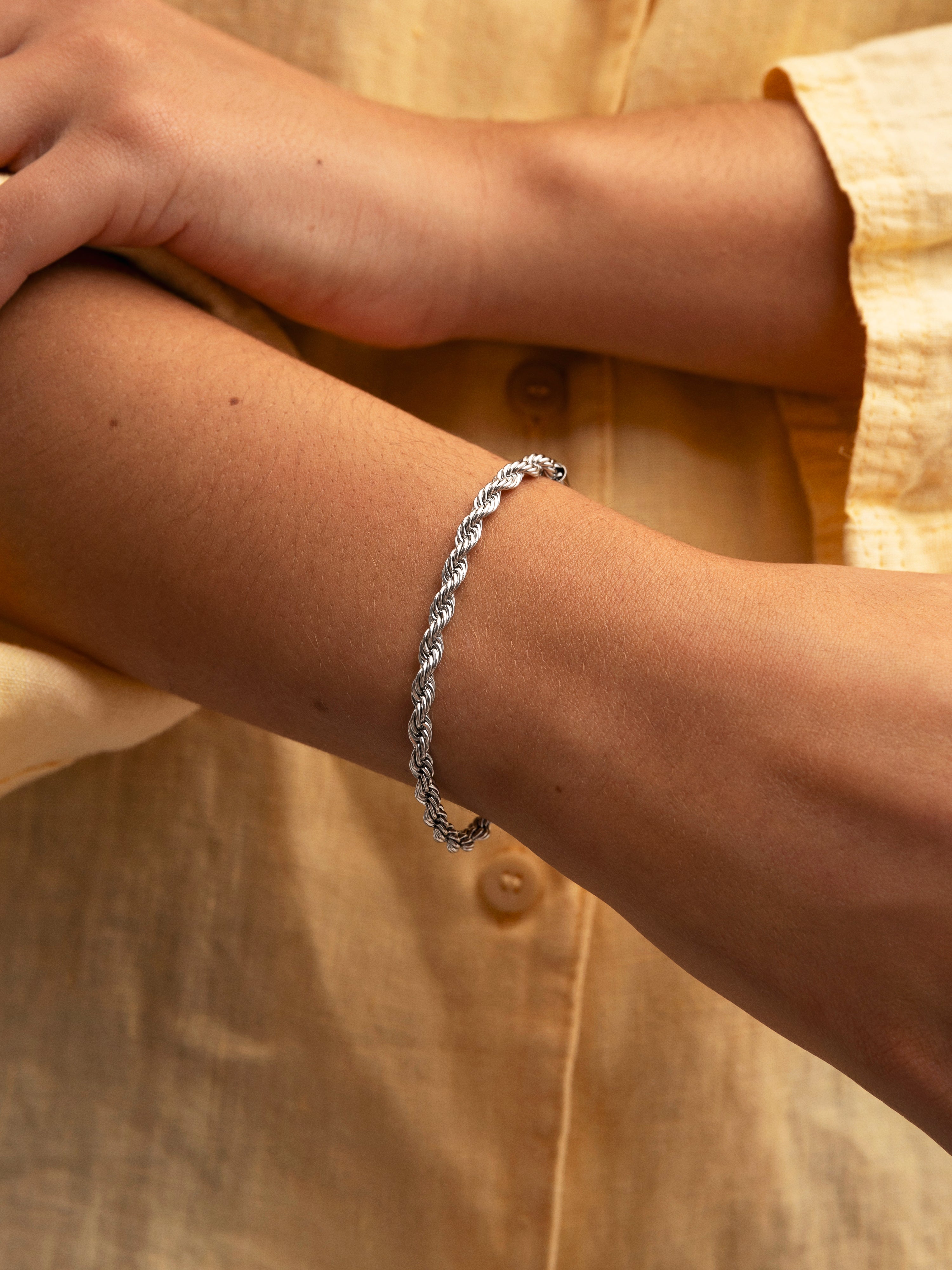 Big Cord Stainless Steel Bracelet