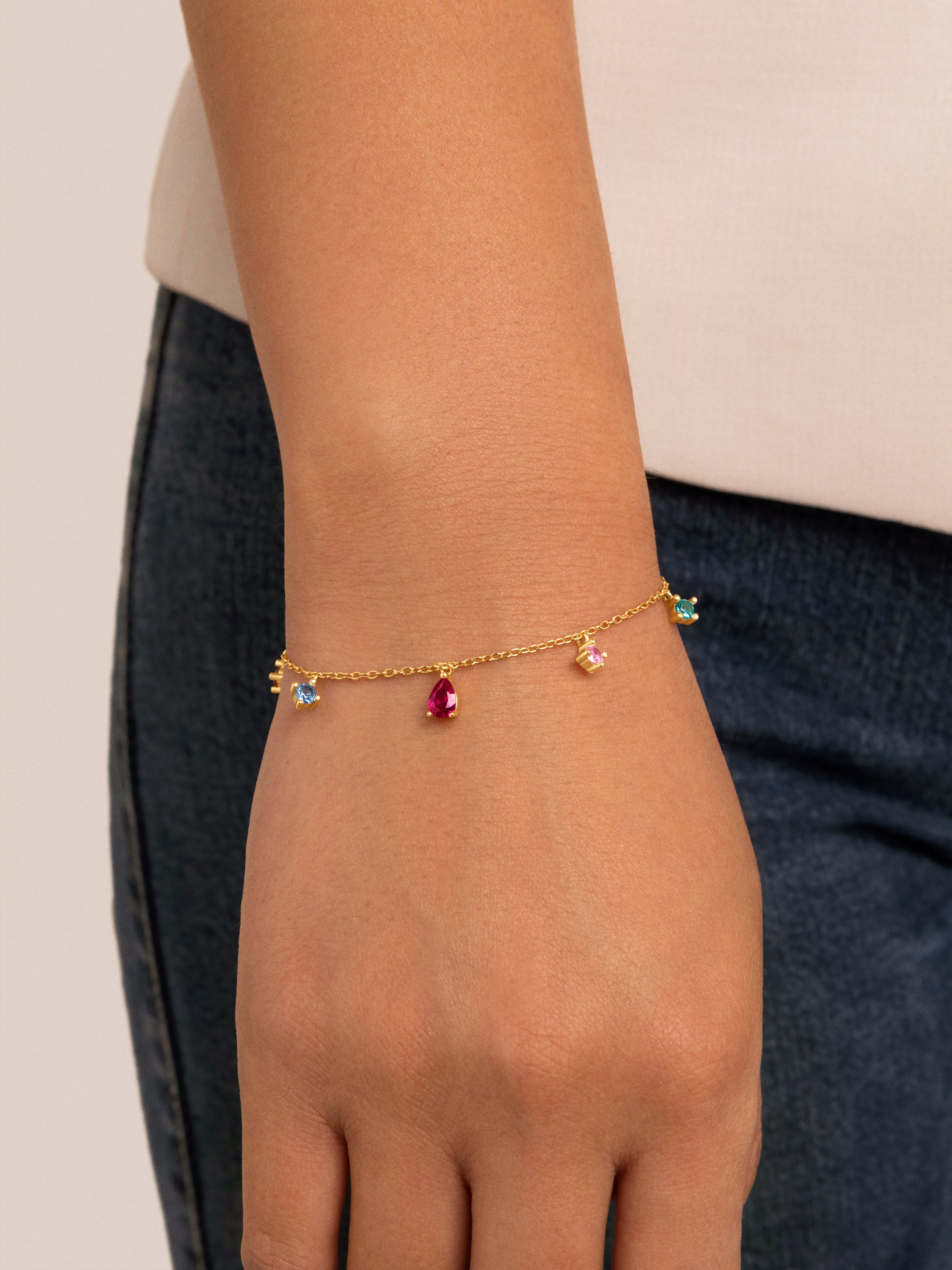 Cascade Colors Gold Bracelet