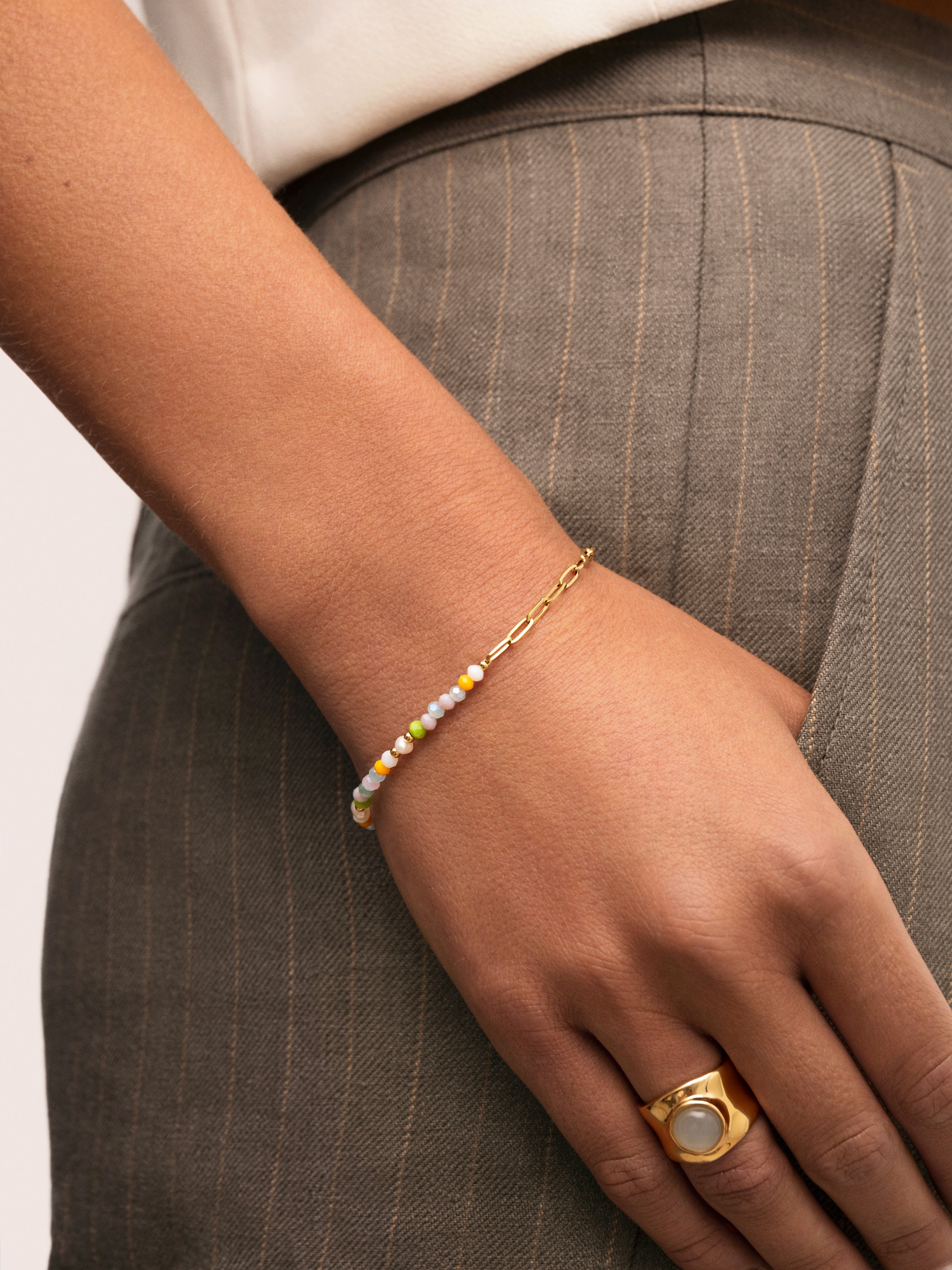 Chic Nora Stainless Steel Gold Bracelet