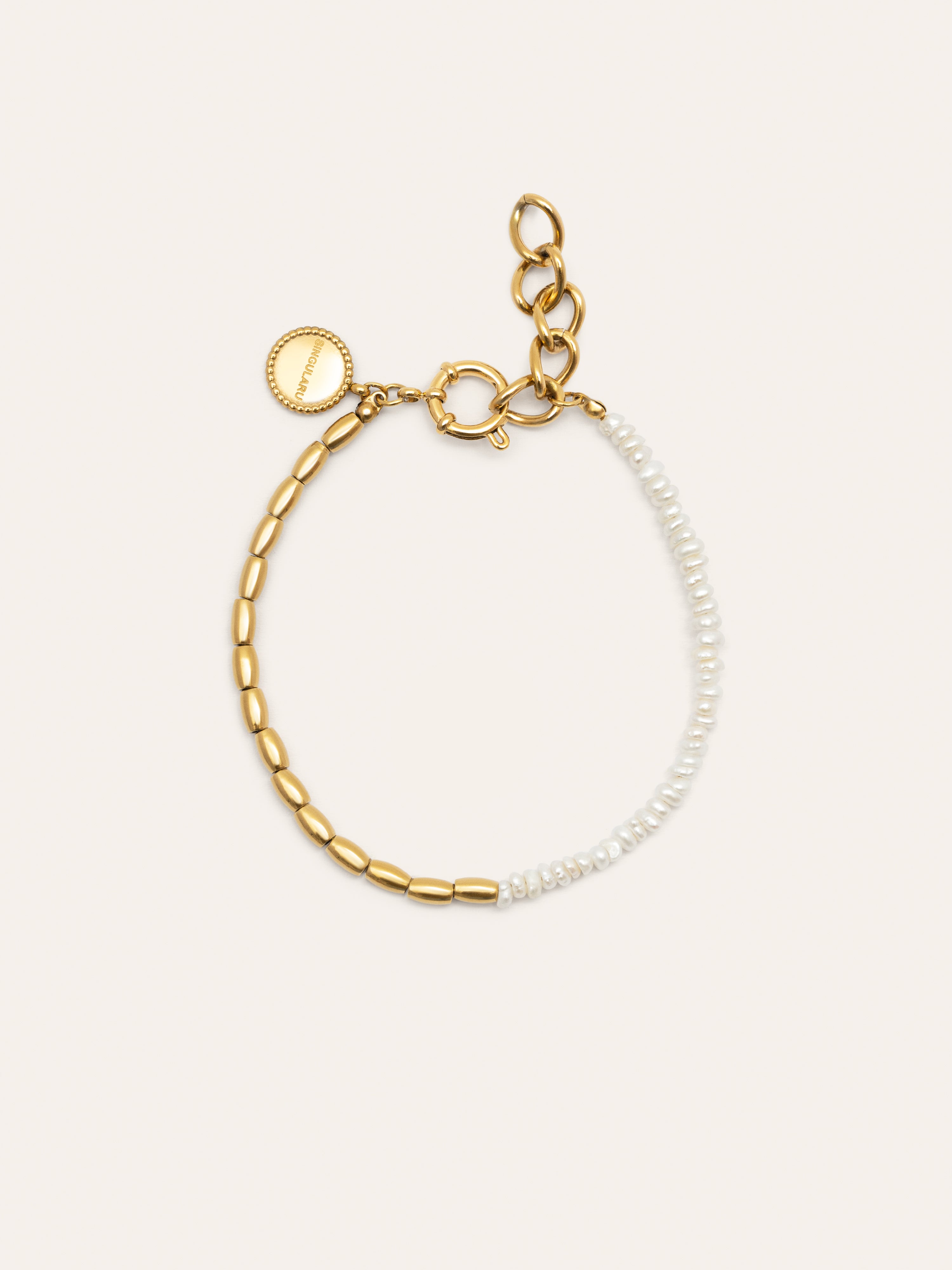 New Pearl Stainless Steel Gold Bracelet
