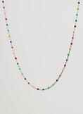 Dots Colors Enamel Silver Necklace