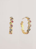 Bubbles Gold Hoop Earrings