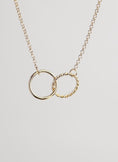 Circles Twist Gold Necklace