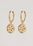 Bling Rainbow Stainless Steel Hoop Earrings