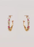 Estellar Colors Gold Hoop Earrings