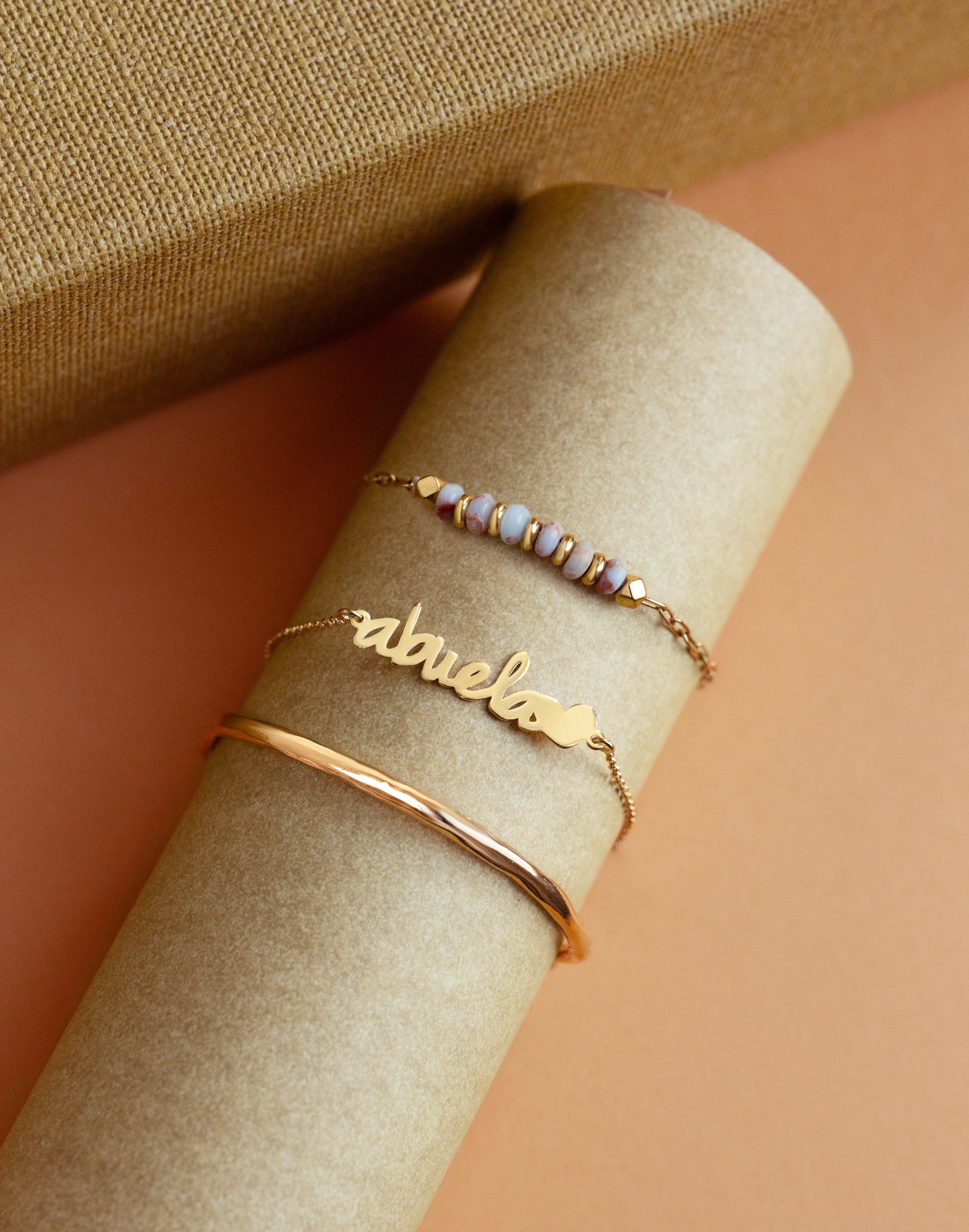 Grandma Heart Gold Bracelet