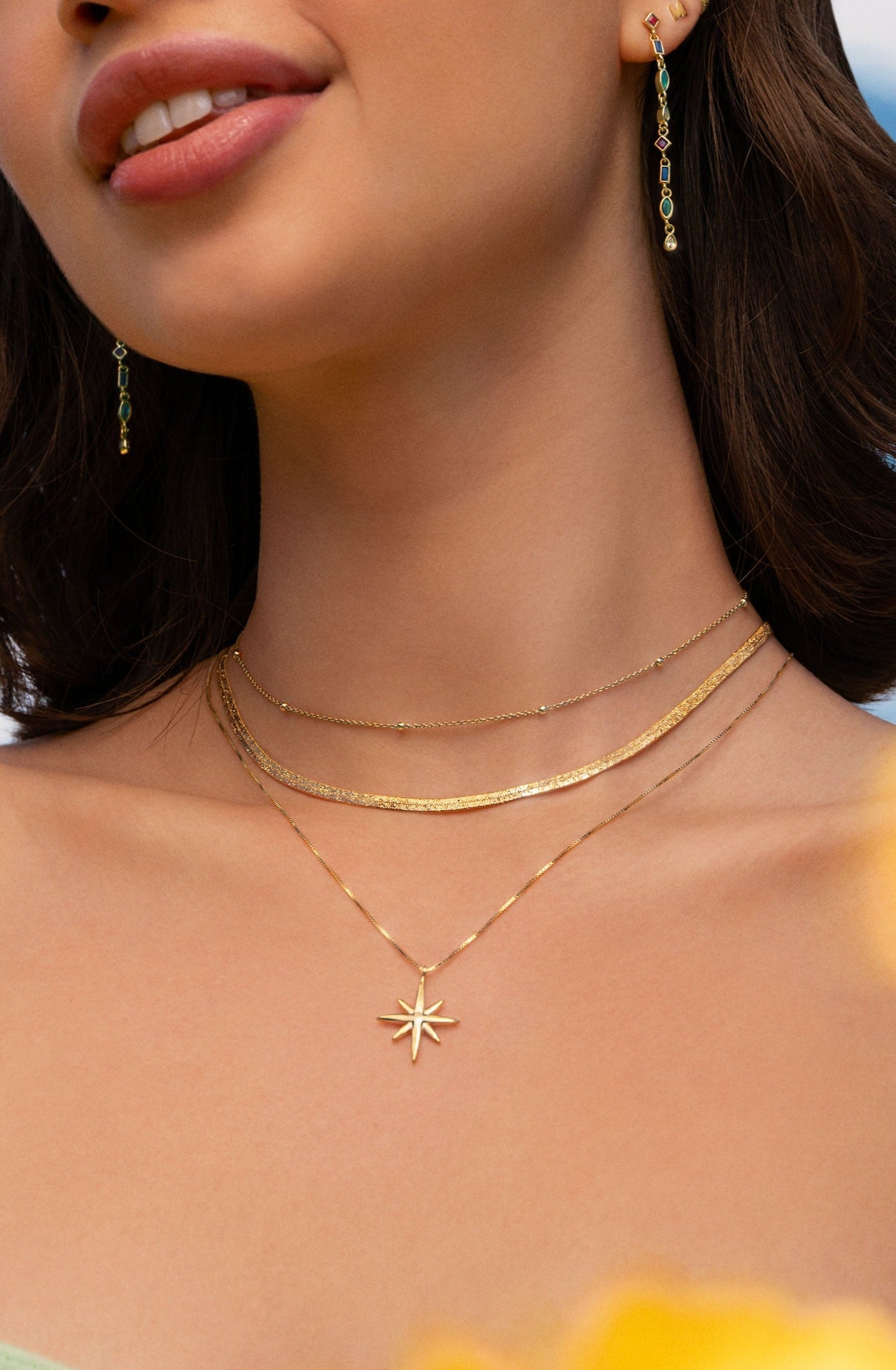 Lisse Gold Sparkling Necklace