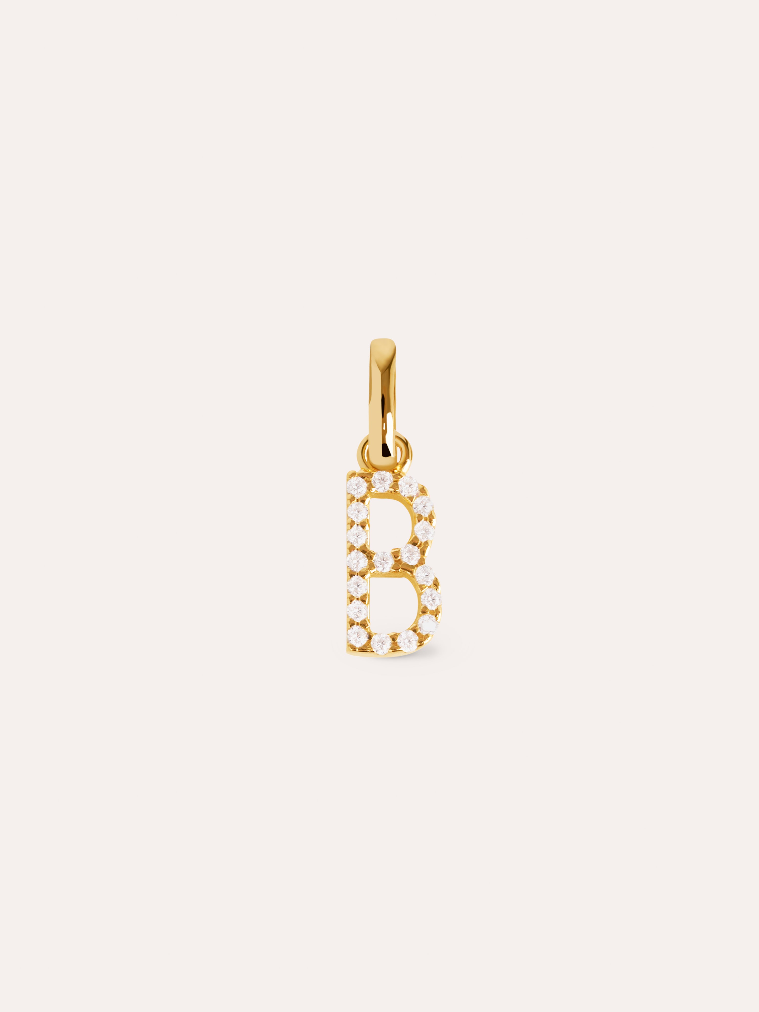 Letter Spark Gold Charm