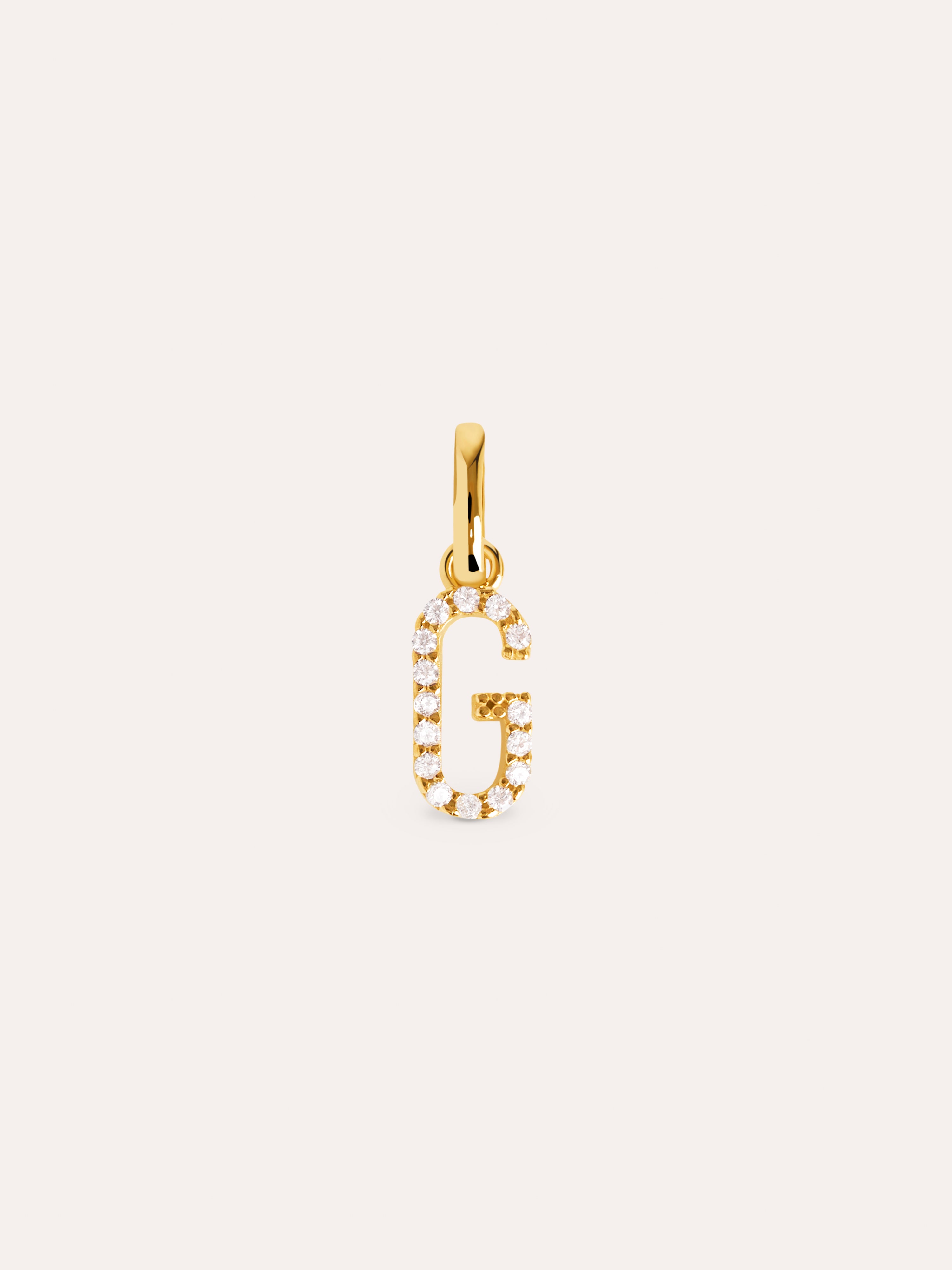 Letter Spark Gold Charm