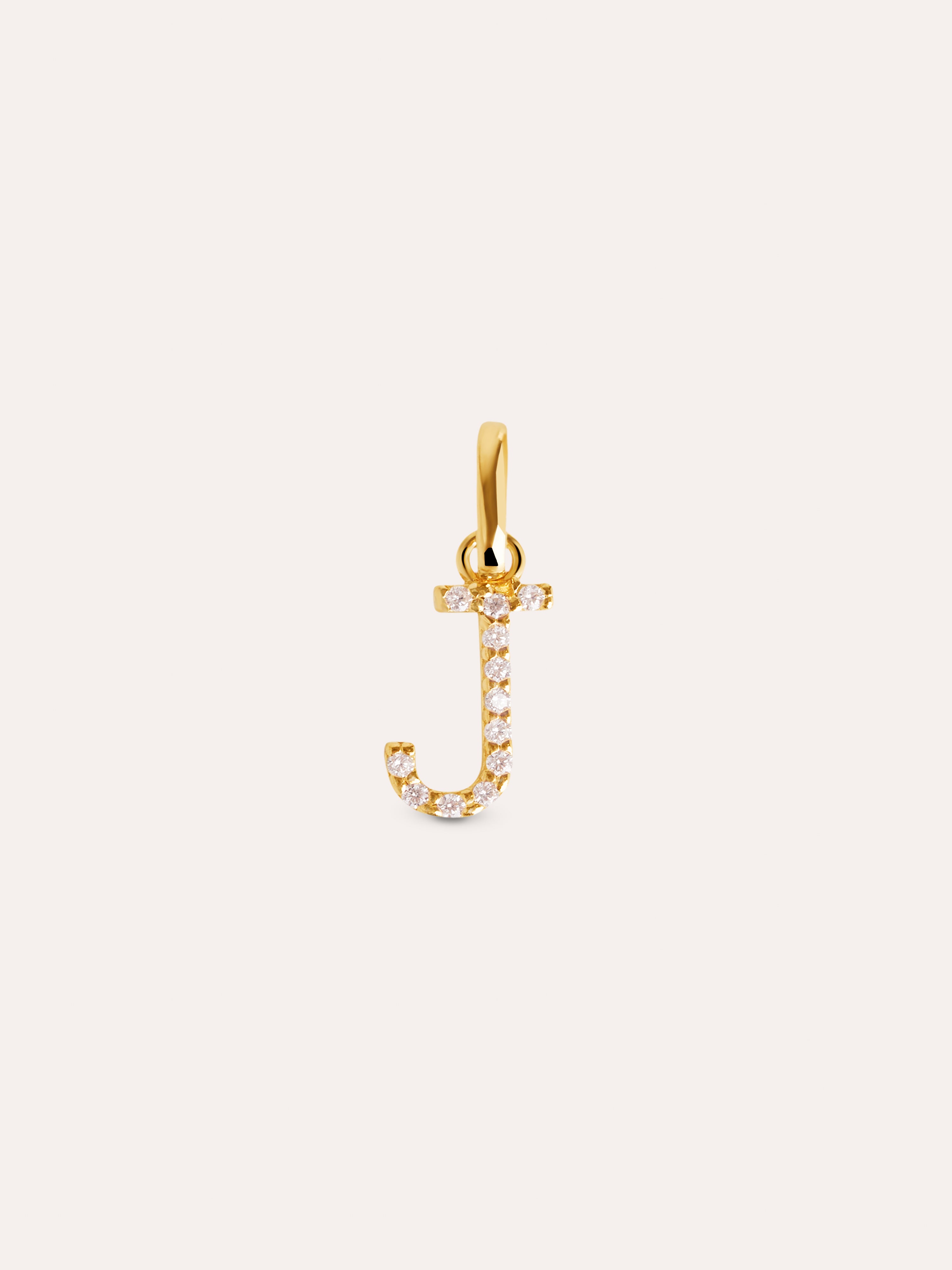 Letter Spark Gold Charm