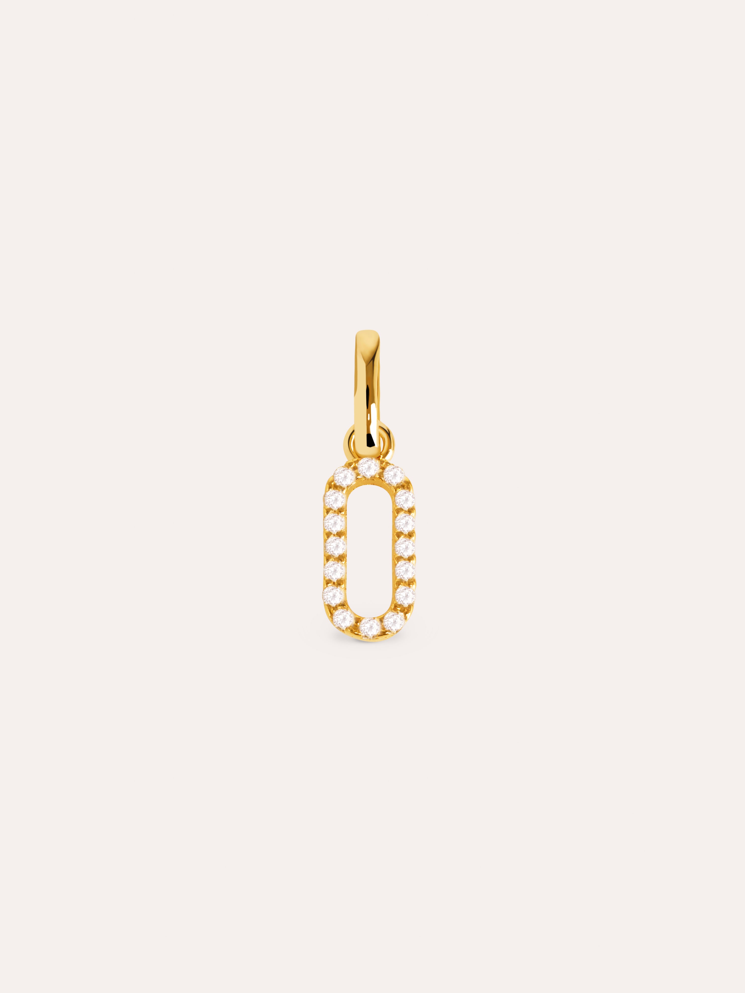 Letter Spark Gold Charm