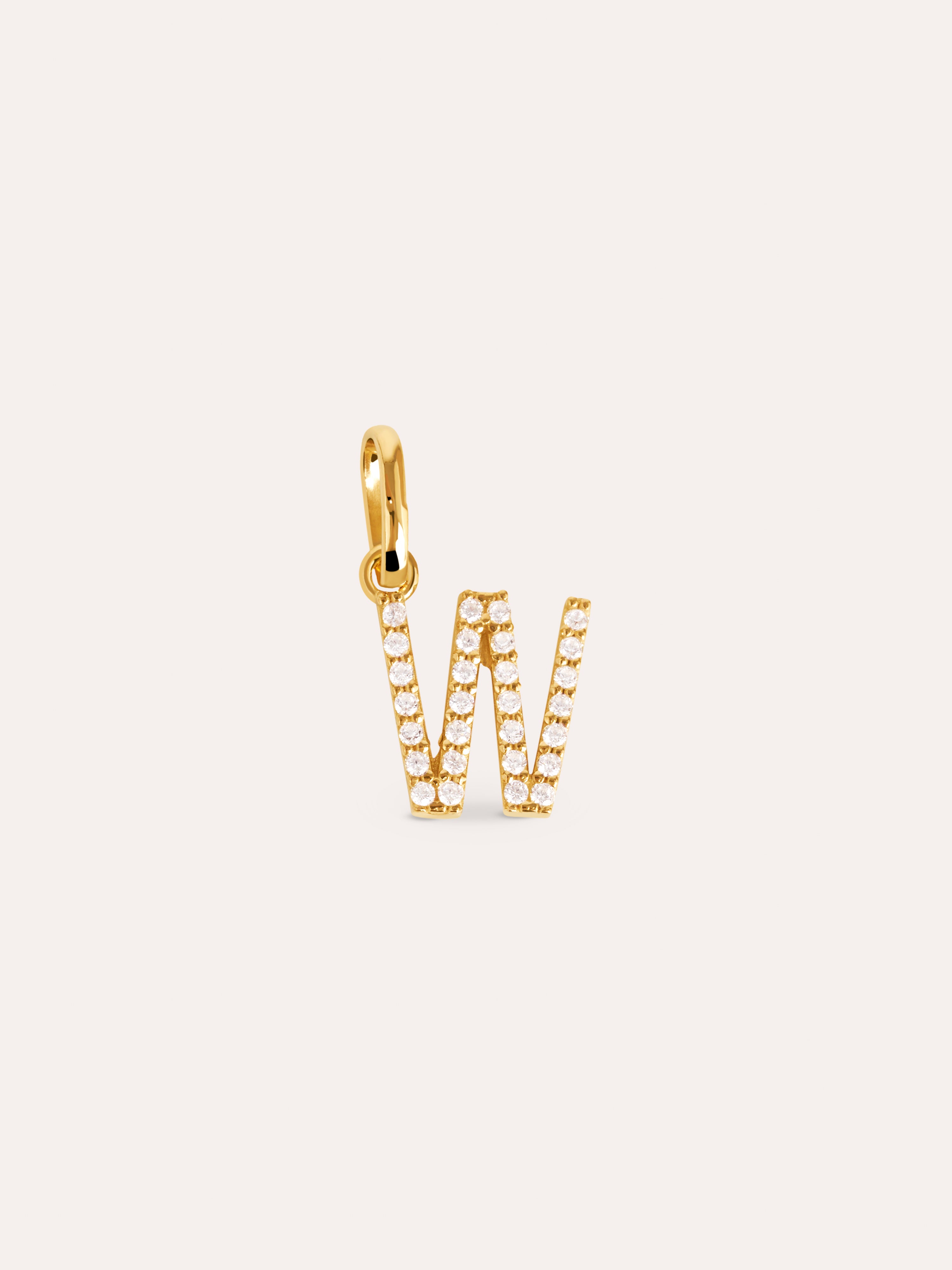 Letter Spark Gold Charm