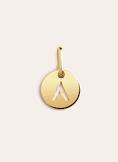 Mini Medallion Gold Letter