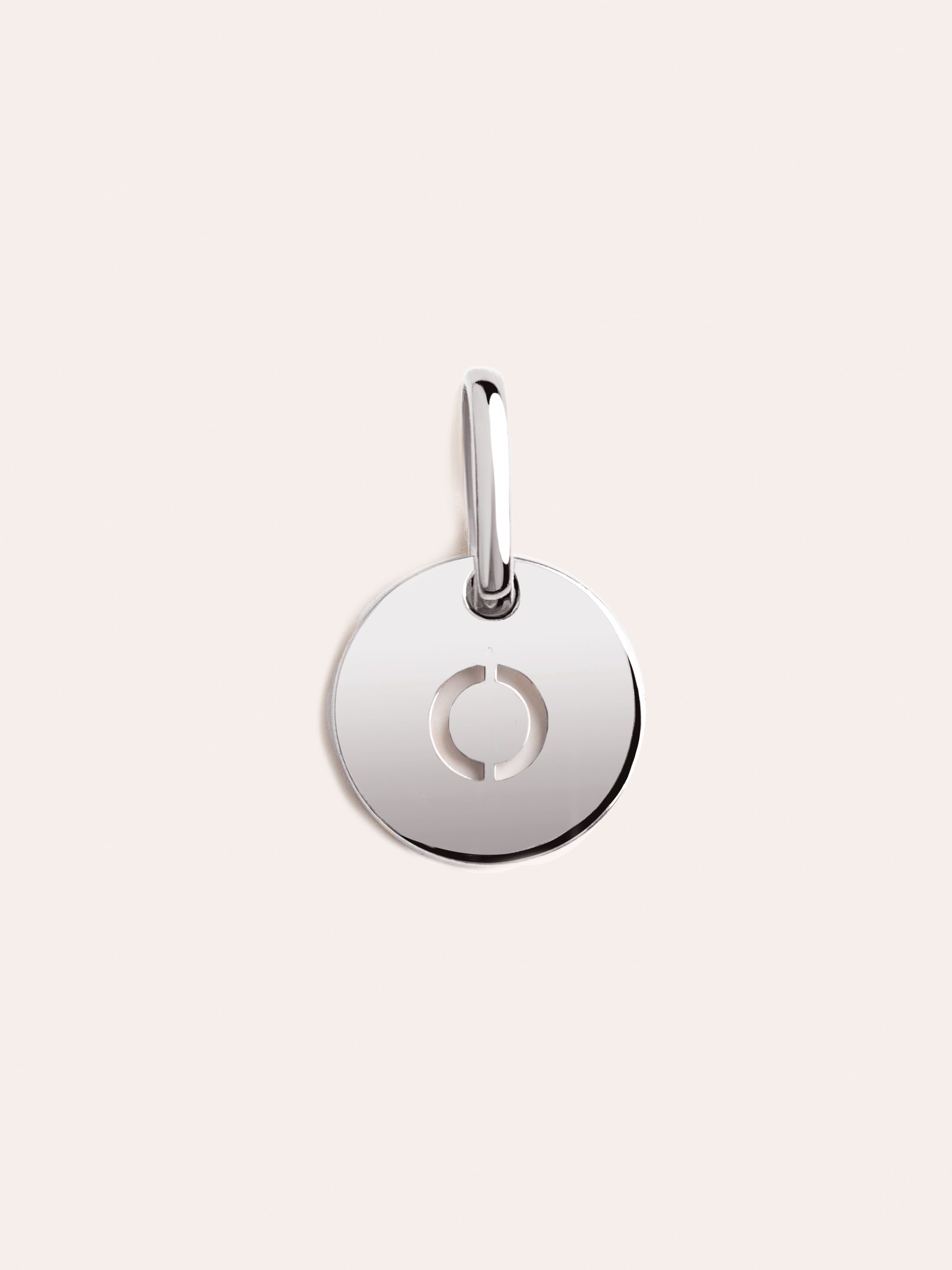 Mini Medallion Silver Letter