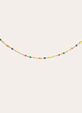 Dots Colors Enamel Gold Necklace