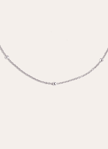 Dots Silver Necklace