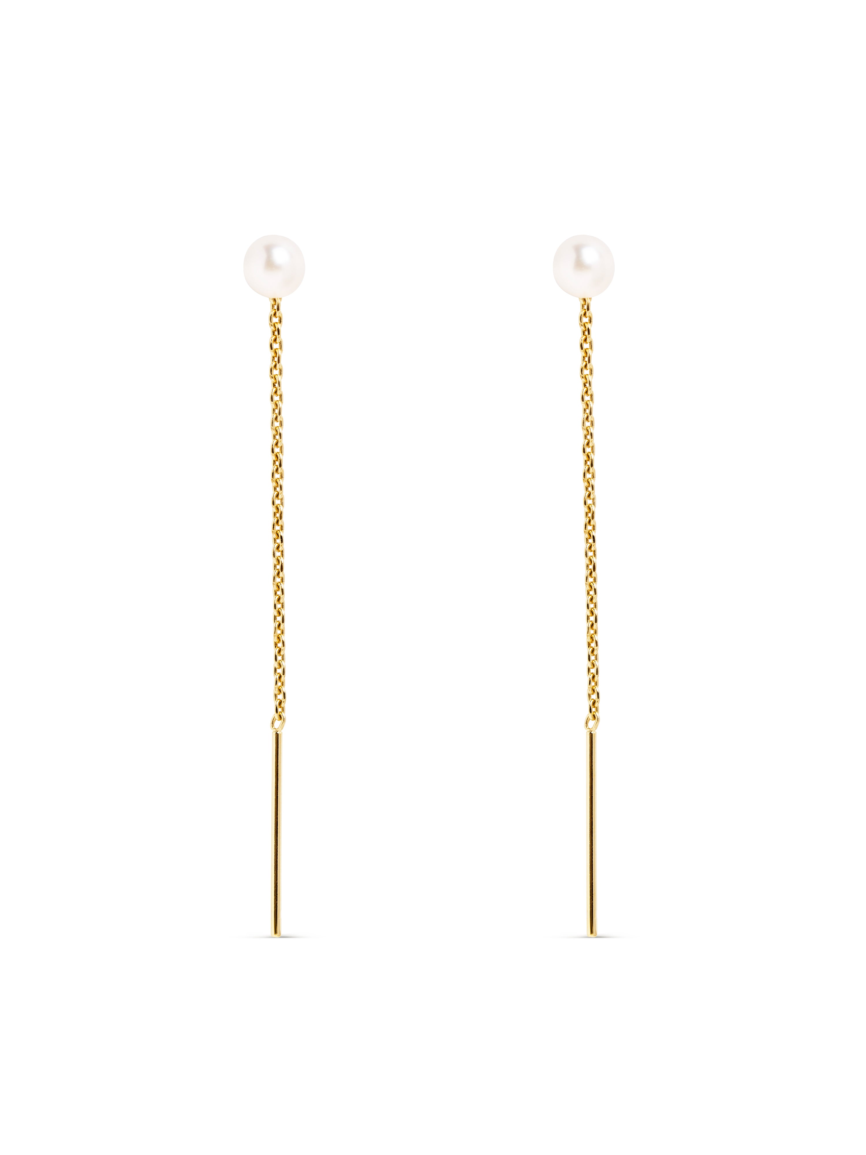 Pendientes Falling Pearl Oro