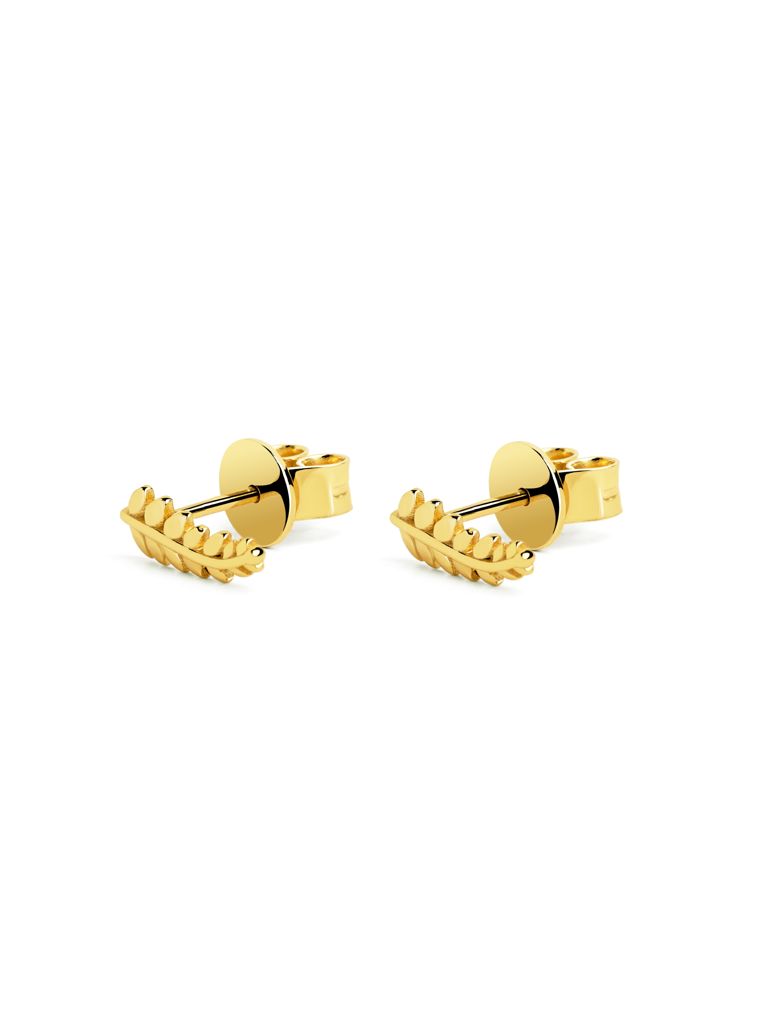 Mini Green Gold Earrings