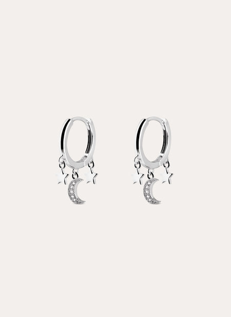 Midnight Sky Silver Earrings