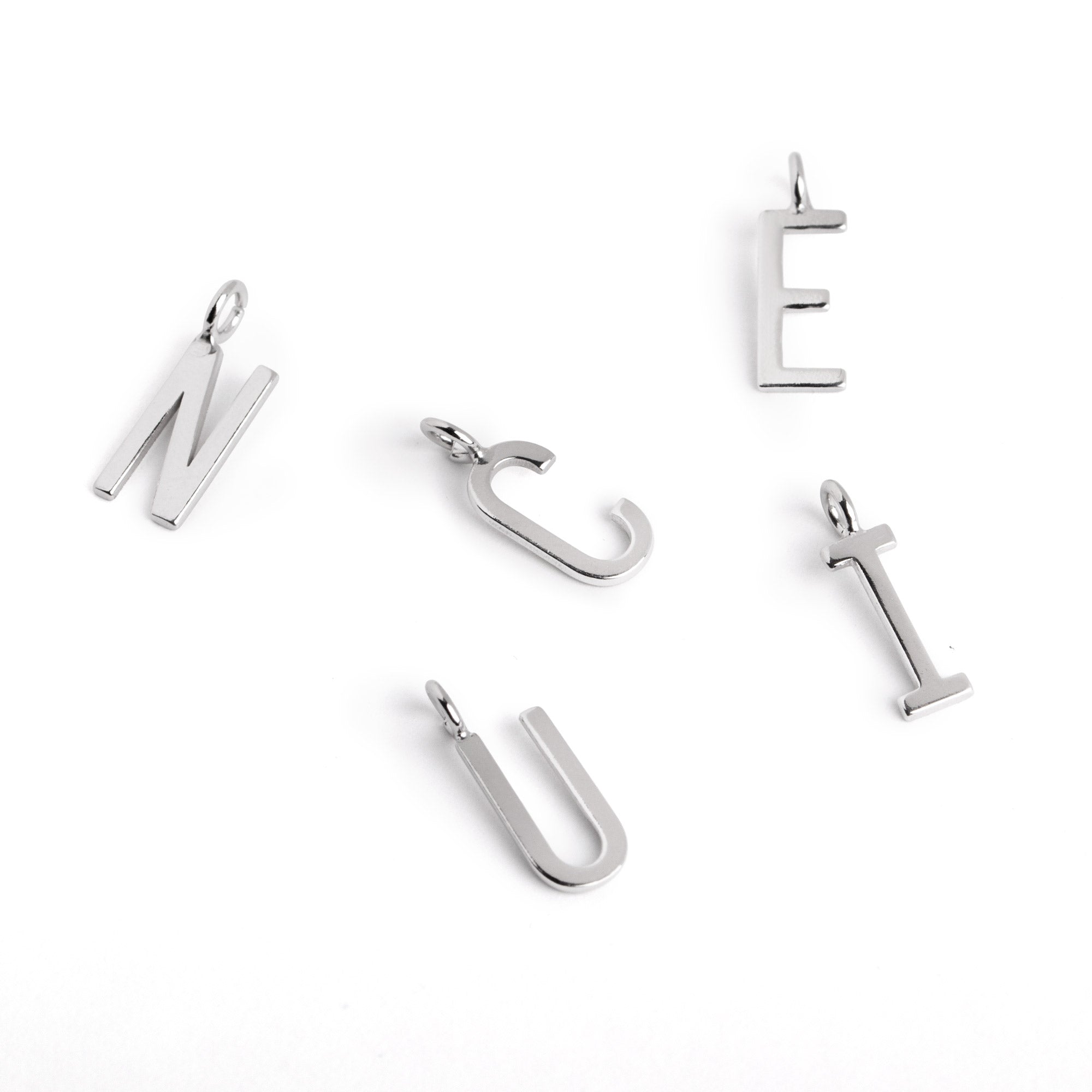 Inicial Collar Personalizado Letters Plata H