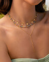 Altea Dots Colors Gold Necklace