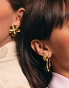Flower Spring Gold Earrings