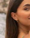 Estellar Colors Gold Hoop Earrings