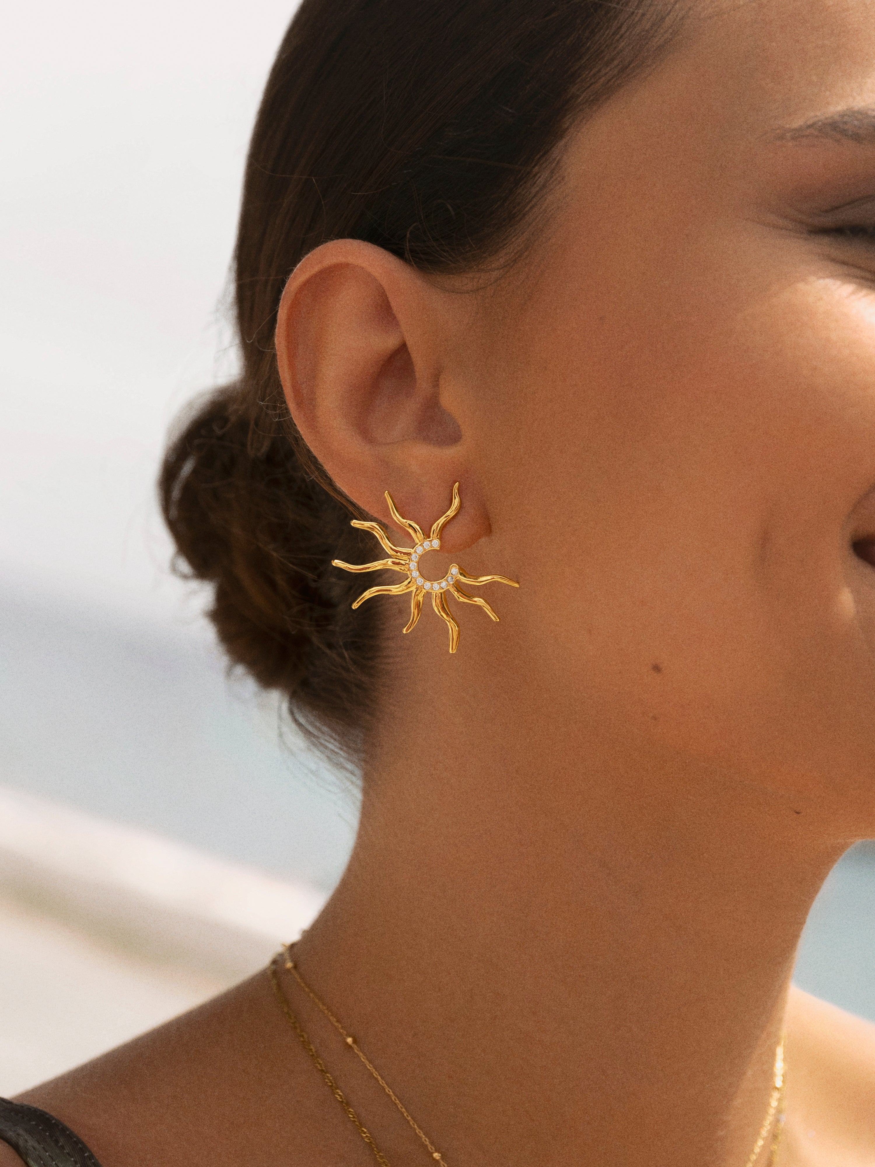 Sole Mio Gold Earrings