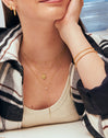 Y Sparks Stick Gold Necklace 