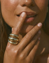 Dune Air Stainless Steel Gold Ring