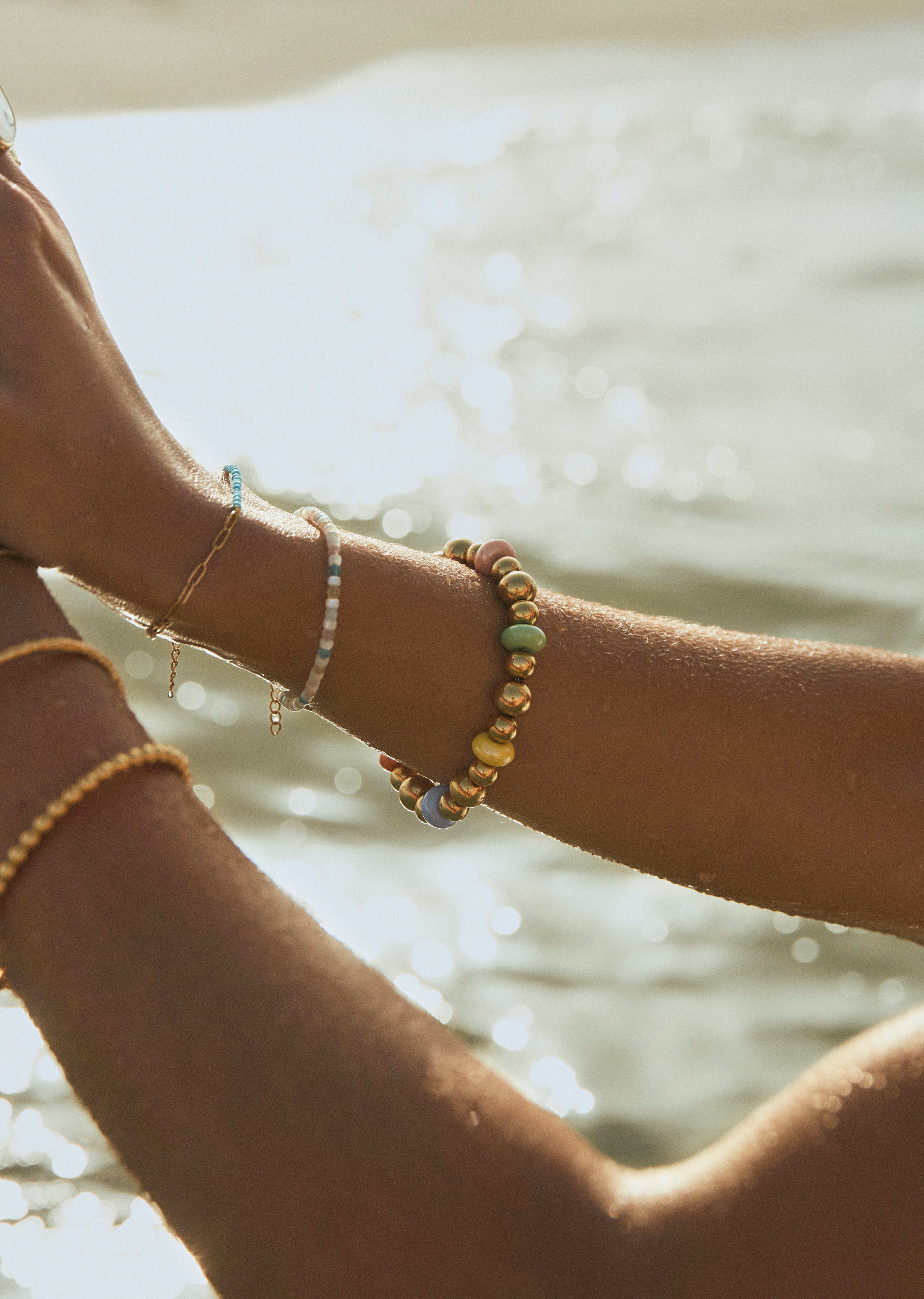 Color Bomb Stainless Steel Gold Bracelet