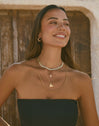 Collar Sweet Heart Stone Baño Oro