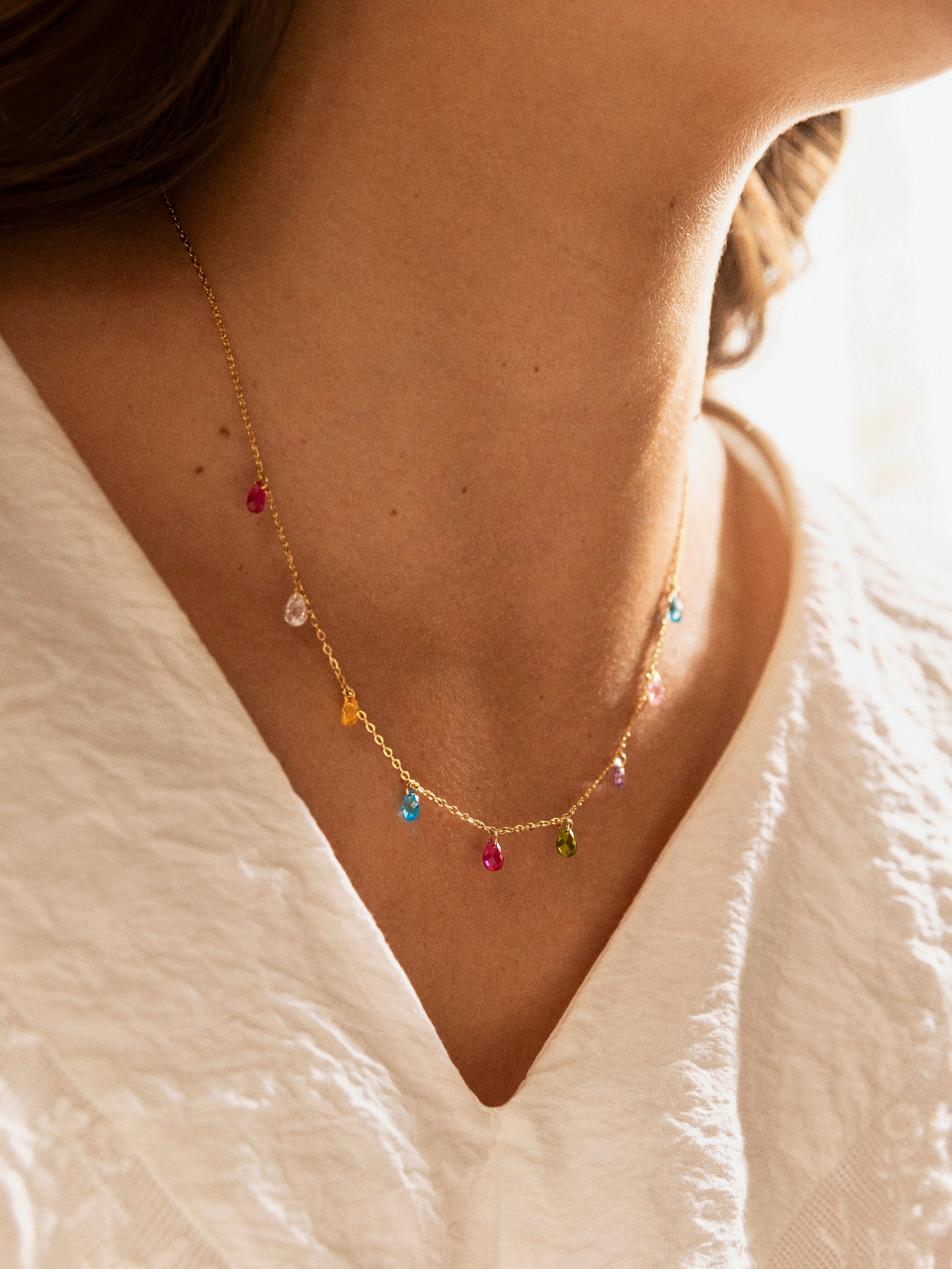 Collar Xiqueta Meua Colors Acero Baño Oro