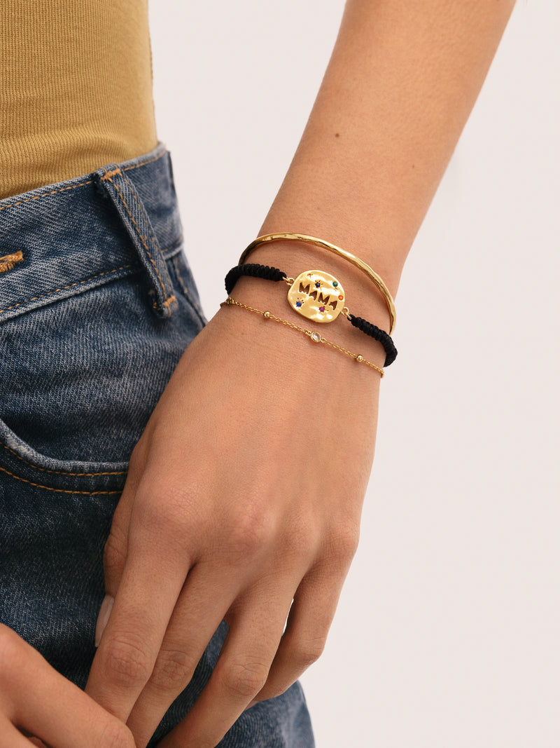 Pulsera Birthstone Baño Oro