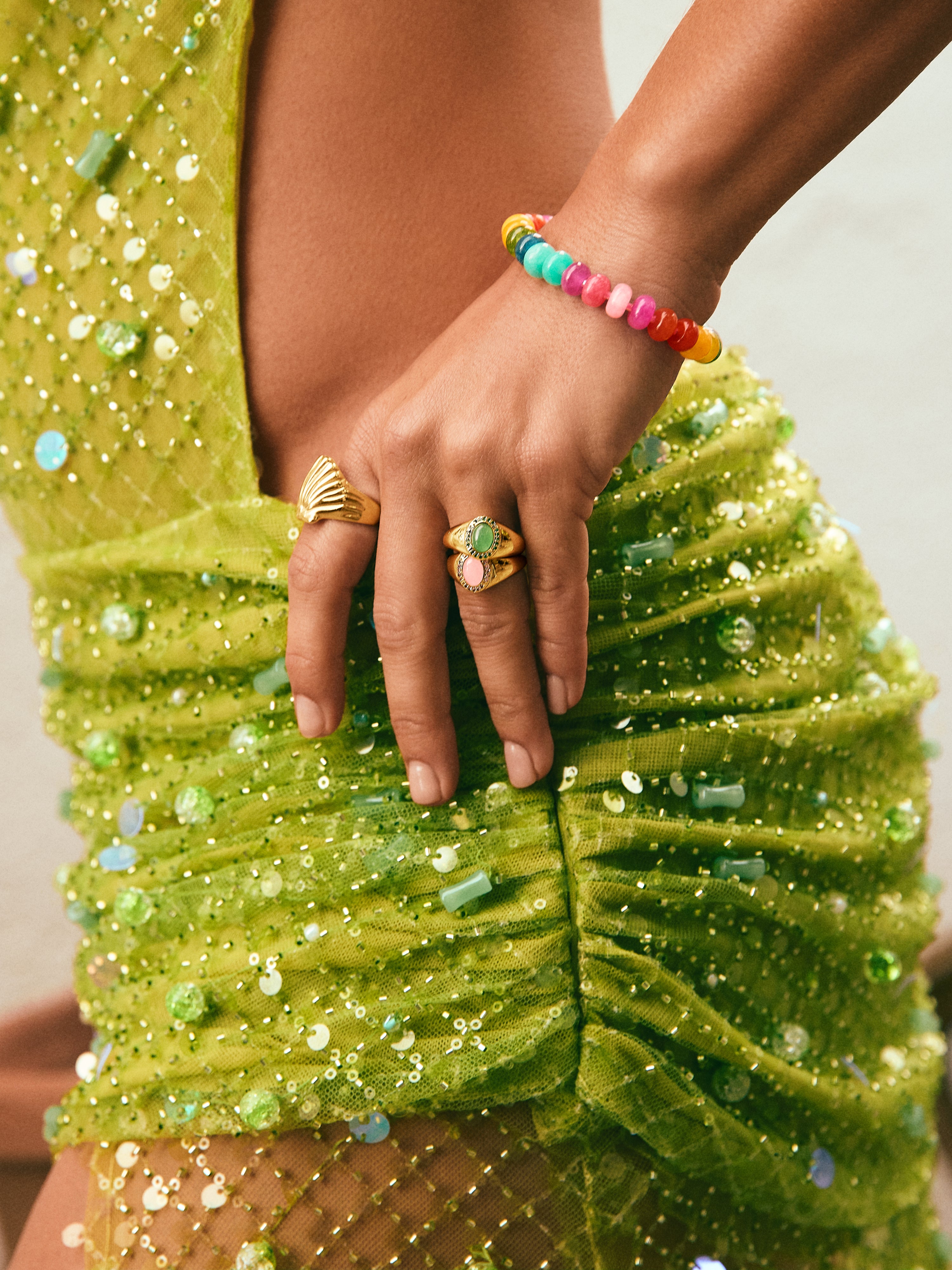Anillo Shelly Acero Baño Oro