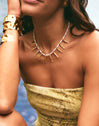 Collar Costa Acero Baño Oro