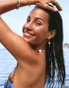 Pendientes Aro Carmen True Mar Acero Baño Oro