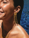 Zafira Shells Earrings Stainless Steel 18kt Gold Plated
