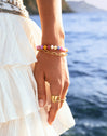 Pulsera Bali Chic Stones Acero Baño Oro