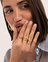 Anillo Rainbow Bubbles Baño Oro