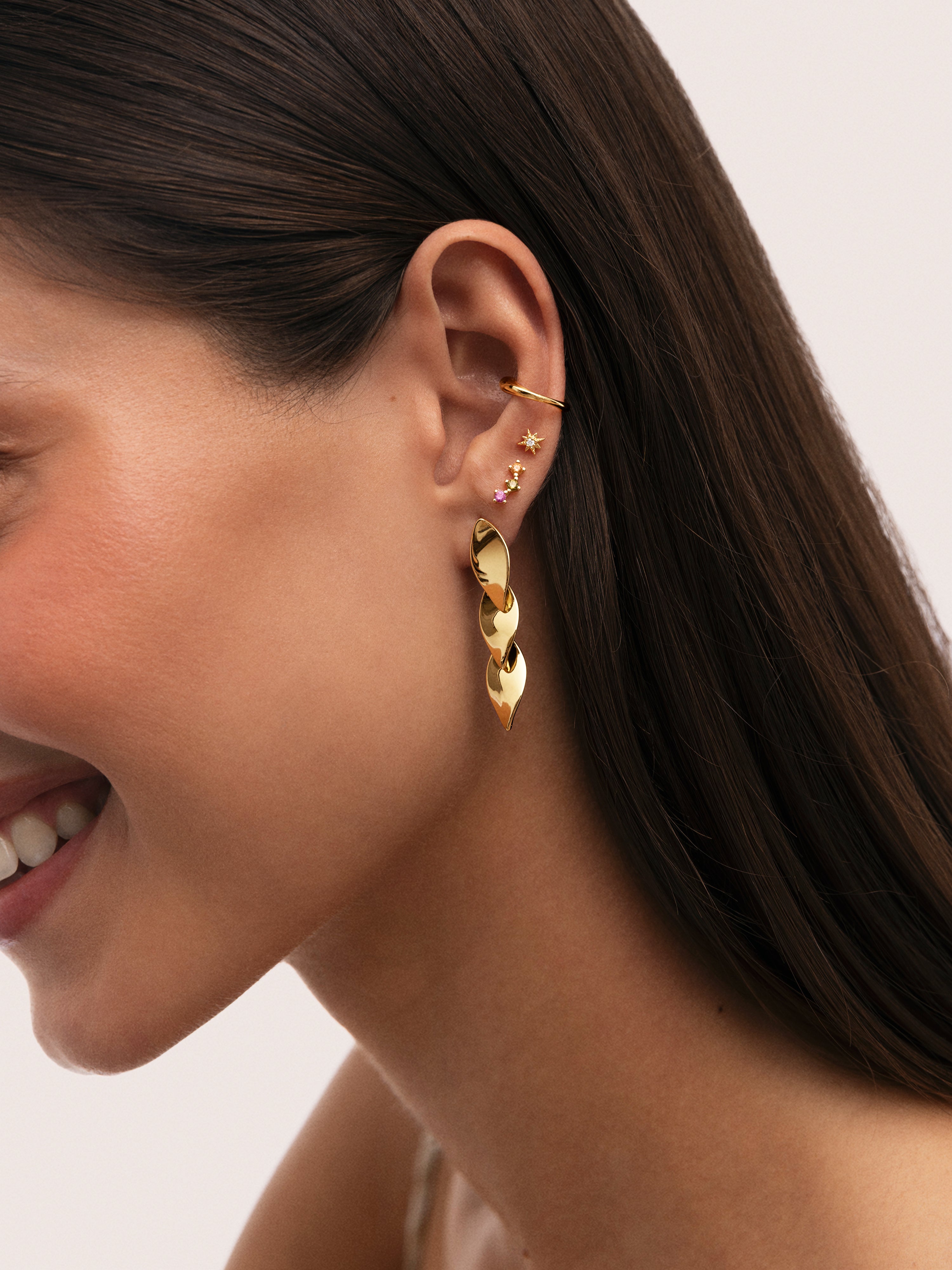 Stella Gold Single Earring
