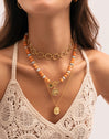Cirles & Circles Stainless Steel Gold Choker