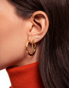 Pendientes Pebbles Sun Baño Oro