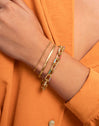 Link Rainbow Enamel Gold Bracelet