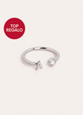 Anillo Personalizado Letter Spark Plata