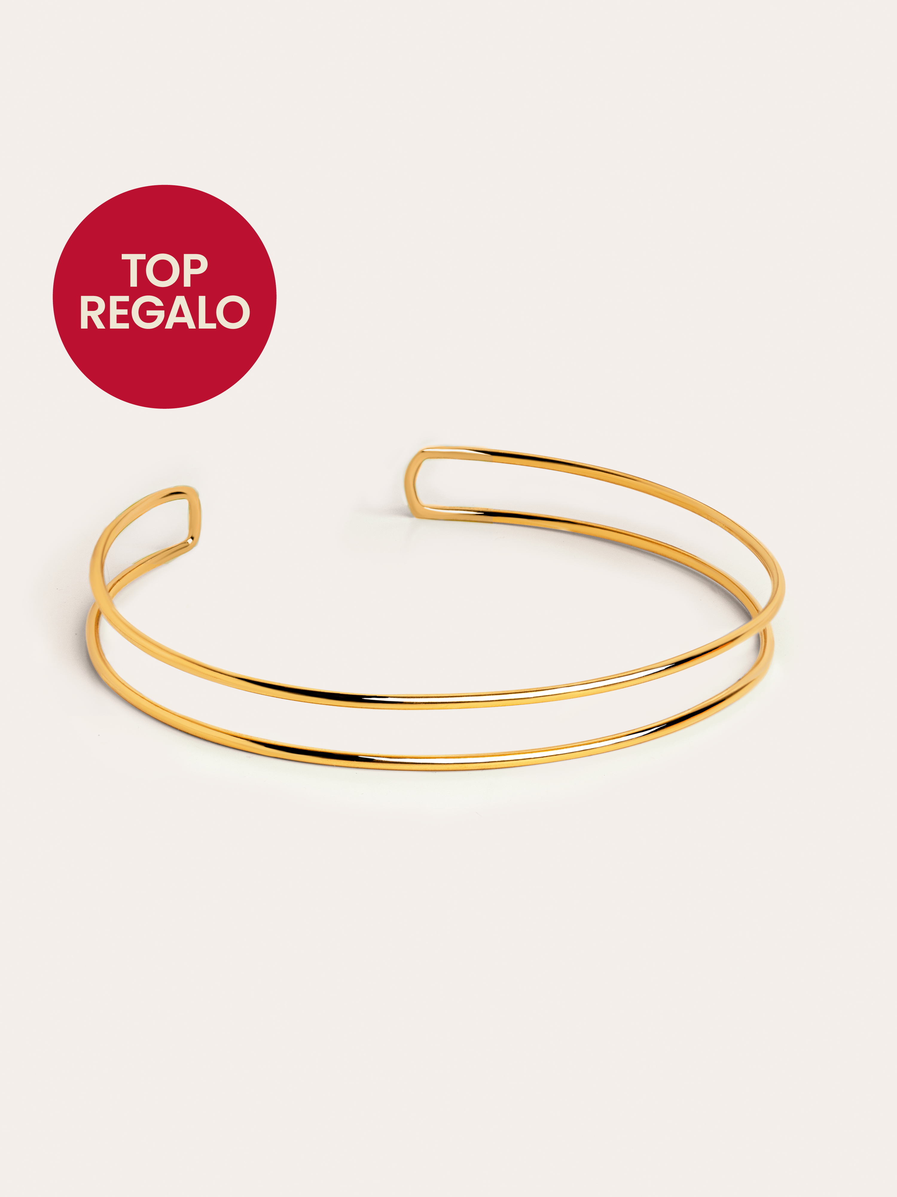 Double Ring Gold Choker 