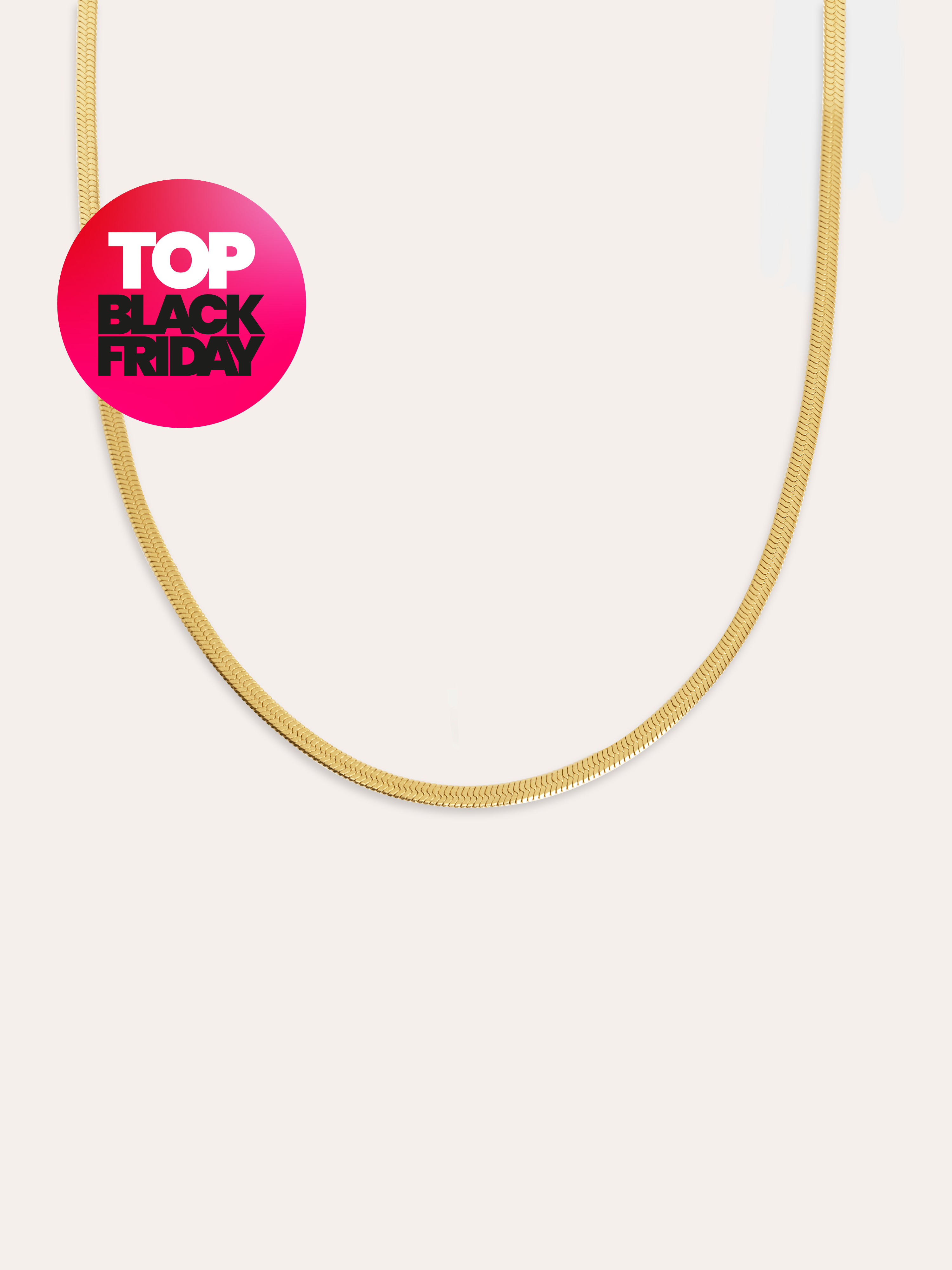 Lisse Stainless Steel Gold Necklace