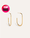 Abba Gold Hoop Earrings 